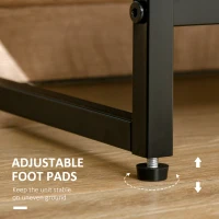 HOMCOM 3-Tier Storage Organizer for Bedroom Entryway, 7-Drawer Dresser with Steel Frame for Bedroom, Dark Gray(m-7)