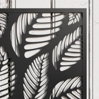 Outsunny Metal Raised Garden Bed with Privacy Panel, Freestanding or Wall Mounted Outdoor Planter Box for Garden, Patio(m-9)