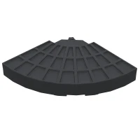 Outsunny Set of 4 Umbrella Base Weights Outdoor Parasol Holder for Cross Base Portable(m-7)