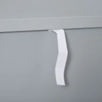 HOMCOM Storage Cabinet with Fretwork Doors and Shelf, Modern Freestanding Sideboard, Buffet, Grey(m-10)