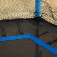 Soozier 63" Kids Trampoline Mini Indoor Bouncer Jumper with Enclosure Net Elastic Thick Padded Pole Gift for Child Toddler Age 3-10 Years Old Blue(m-9)