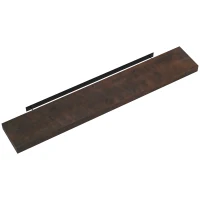 HOMCOM 48" Fireplace Mantel, Fir Wood Floating Shelf, Wall Mounted, Walnut Brown(m-1)