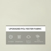 Outsunny 5" Thick Patio Chaise Lounge Lounge Chair Cushion with Backrest, Soft Cotton Padded for Indoor Outdoor Use, Cream White(m-4)