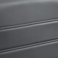 HOMCOM 28" Swivel Bar Set of 2 Height Bar Stools, Armless Upholstered Barstools Chairs with Soft Padding Seat and Wood Legs, Grey(m-10)