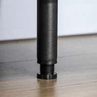 HOMCOM Kitchen Buffet Cabinet, Storage Sideboard with Glass Doors Cupboard, 2 Drawers and 2 Open Shelves, Charcoal Grey(m-10)