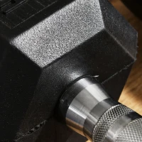 Soozier Rubber Dumbbells Weight Set, Total 50lbs, 25lbs Each, Dumbbell Hand Weight for Body Fitness Training for Home Office Gym, Black(m-10)