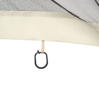 Outsunny Replacement Mosquito Netting for Gazebo 10' x 13' Black Screen Walls for Canopy with Zippers for Parties and Outdoor Activities, Cream White(m-10)