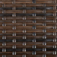 Outsunny Patio Dining Set, PE Rattan Furniture w/ 2 Chairs, Cushions & 3-Seat Sofa, Woodgrain Slatted Dinner Table, Beige(m-8)