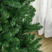HOMCOM 6' Artificial Christmas Tree, Unlit Xmas Tree with Realistic Branch Tips for Indoor, Home, Holiday, Green(m-9)