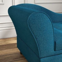 PawHut Pet Sofa Dog Sofa for Small Dogs with Storage, Dark Blue(m-8)