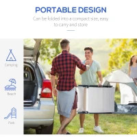 Outsunny Chaise Lounge Foldable Outdoor Chair, Portable, 7-Position Adjustable Reclining Tri-fold Chair for Camping, Sunbathing & Tanning at the Beach, Swimming Pool with Pillow, Cream White(m-6)