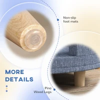 PawHut Dog Couch for Large Dogs with Removable Top, Washable Cover, Blue(m-7)