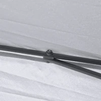 Outsunny 11' x 11' Pop Up Canopy Tent with Netting and Carry Bag, Instant Gazebo Sun Shelter, Tents for Parties with 121 Square Feet of Shade, for Outdoor, Garden, Patio, Gray(m-9)