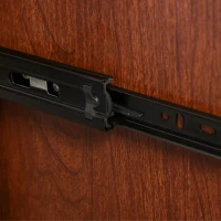 HOMCOM Wood 2-Drawer Lateral File Cabinet Organizer with Hanging Bar and Spacious Tabletop Display for for Letter/Legal Size, Brown(m-7)