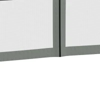 Outsunny Replacement Mosquito Netting for Gazebo 10' x 10' Black Screen Walls for Canopy with Zippers for Parties and Outdoor Activities, Dark Grey(m-6)