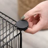 PawHut Pet Playpen Small Animal Cage 22 Panels Portable Metal Wire Yard Fence with Door for Rabbit Chinchilla Hedgehog Guinea Pig(m-8)