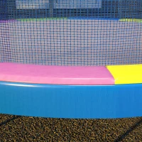 Soozier 12FT Trampoline Spring Cover, Safety Trampoline Pad Replacement, Waterproof and Tear Resistant, All Weather Trampoline Accessories, Multi Color(m-8)