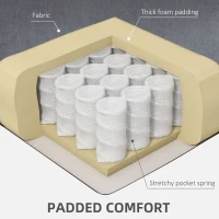 HOMCOM Vibration Massage Lift Recliner Chair with Heat, Gray(m-7)