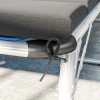 Outsunny Foldable Chaise Lounge Cushion Set of 2, Outdoor Lounge Chair Cushion Set, UPF50+ 230gsm Olefin, 80" x 26" Dark Gray(m-9)