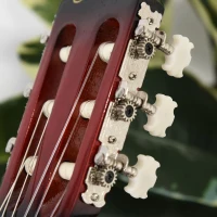 Soozier 39.5 Inch Acoustic Electric Guitar for Beginner with Strings, Beige Strap, 3 Picks and Case Bag, Wine Red(m-10)