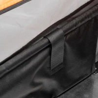 Aosom Bike Cargo Trailer & Wagon Cart, Multi-Use Garden Cart with Luggage Box, Quick Release 16'' Big Wheels, Safety Reflectors, Hitch and Handle(m-10)