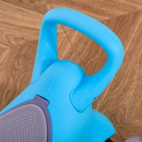 Qaba 3-in-1 Kids Scooter Sliding Walker Push Car 3 Wheels Height Adjustable with Removable Storage Seat Ride on Toy for 2-6 years Light Blue(m-9)