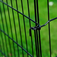 PawHut 30inch 8-Panel Octagon Pet Exercise Playpen Crate Foldable Dog Cage Pen Puppy Kennel, Black(m-10)