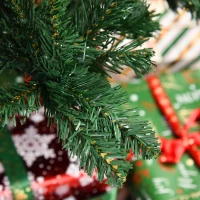 HOMCOM 8FT Artificial Christmas Tree Holiday Indoor Home Xmas Decoration for Party, with Foldable Base, Green(m-10)