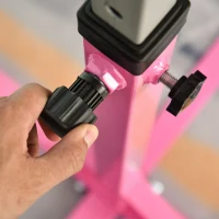 Soozier Gymnastics Bar for Kids, Adjustable Height Kip Bar for Home, Pink(m-9)