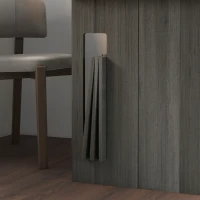 HOMCOM Extendable Dining Table, Expandable Kitchen Table for Small Spaces, Seats up to 6 People, Grey(m-10)