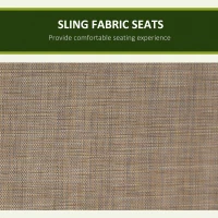 Outsunny 3 Person Porch Swing Outdoor Swing Chair with High Back Design, Side Pouches and Adjustable Canopy, Brown(m-5)