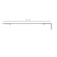 HOMCOM Automatic Smart Curtains System with Alexa, WiFi App, 180", White(m-3)