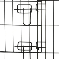 PawHut 24inch Foldable Metal Exercise Pet Playpen Yard Dog Puppy Kennel Cage 8 Panel(m-10)