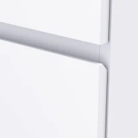 HOMCOM 4 Drawer Chest Storage Cupboard Freestanding Drawer Unit, White(m-10)