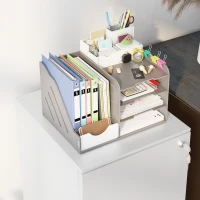 Vinsetto Vertical Steel Filing Cabinet on Wheels, 2-Drawer Lockable File Cabinet with Adjustable Hanging Bar for A4, Legal and Letter Size, White(m-10)