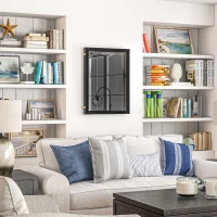 HOMCOM 24" x 32" Hockey Jersey Frame, Jersey Shadow Box for Basketball, Football, Baseball, Black(m-1)