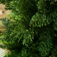 HOMCOM 7.5' Artificial Pencil Christmas Trees, with Auto Open, Steel Base, Pine Needles, for Home Xmas Decoration(m-9)