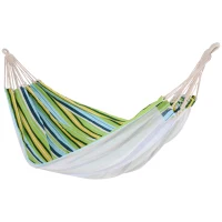 Outsunny Double Hammock, 78"x59" Patio Outdoor Hammock, Bed Sun Bed Lounge Garden Camping Hiking Furniture, Green(m-11)