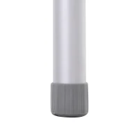 Outsunny 4ft Picnic Table with Slide Shelf Outdoor Portable Aluminum Folding Table 2 Adjustable Height Light-weight Camping BBQ Party Dining Table w/ Carrying Handle(m-10)