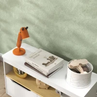 Qaba Toy Storage Organizer with 2 Drawers, Toy Shelf, Large Top, for Bedroom, Nursery, Living Room, White(m-8)