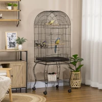 PawHut 60" Large Bird Cage with Openable Top for Cockatie, Sun Conure(m-1)