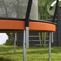 Soozier 8ft Outdoor Trampoline with Enclosure Net and Ladder, Backyard Fitness Trampoline for Teens and Adults(m-9)