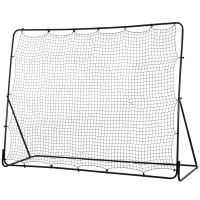 Soozier 8' x 6' Soccer Rebounder Net with 5 Adjustable Angles for Backyard Park Training Practice(m-2)