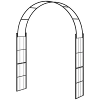 Outsunny 7FT Garden Arch Trellis, Outdoor Wedding Arbor for Ceremony for Climbing Roses, Vines and Plants(m-11)