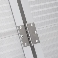 HOMCOM 3ft Textured Aluminum Folding Wheelchair Ramp, Portable Threshold Ramp, for Scooter Steps Home Stairs Doorways(m-9)