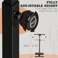 Soozier Foldable Ab Twister Board for Waist Trimming, Ab Waist Sculptor Workout Equipment wirh Screen Showing Time, Calories(m-4)