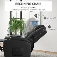 HOMCOM Power Recliner, Electric Lift Chair for Elderly with Footrest, Remote Control, Side Pockets and Cup Holders, Grey(m-4)