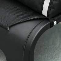 PawHut Elevated Dog Bed w/ Removable Pillow, Raised Pet Bed w/ Steel Frame & Breathable Mesh Fabric for Large and Medium Sized Dogs, Black(m-9)