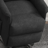 HOMCOM Power Lift Chair for Seniors, Electric Lift Recliner Chair with Remote Control, Side Pockets for Living Room, Black(m-9)