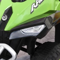 Aosom NO Power Kids Ride On Push Car, w/ Music, Lights for 1.5-3, Green(m-9)